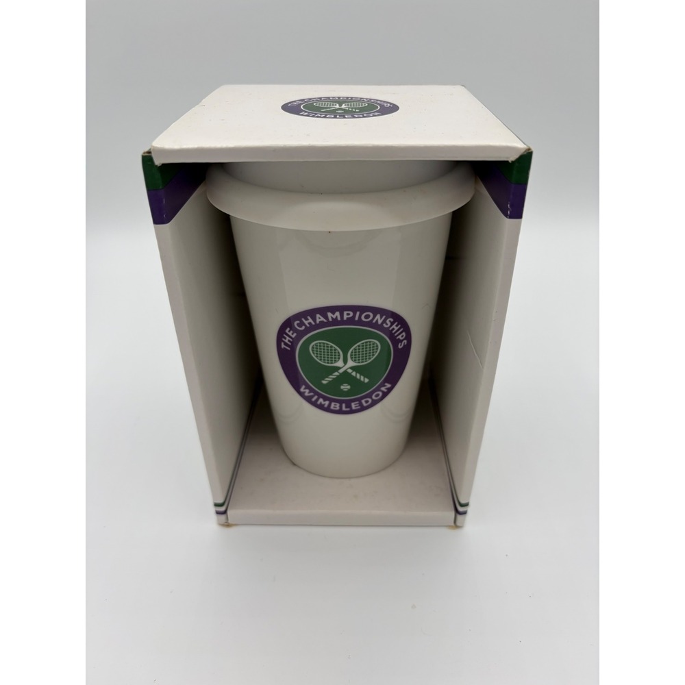 Wimbledon The Championships Americano Travel Mug Double Walled Ceramic WIM028